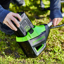 60V Freischneider mit Fahrradgriff 40cm - 4Ah Akku