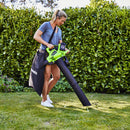 48V (24V x 2) Laubbläser / Laubsauger 322 km/h