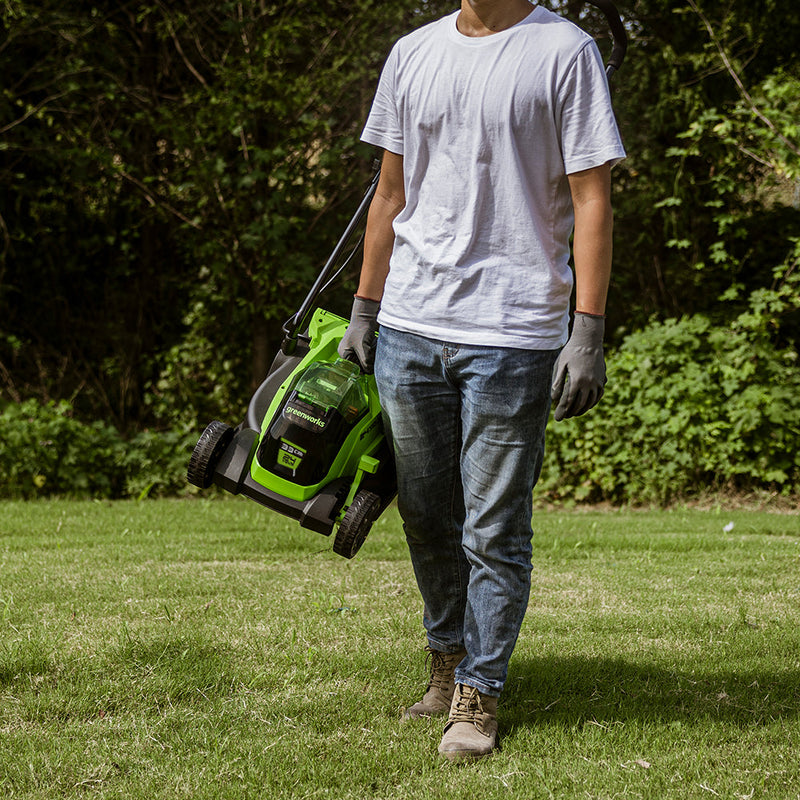 24V Rasenmäher 33cm + Rasentrimmer 25cm Set