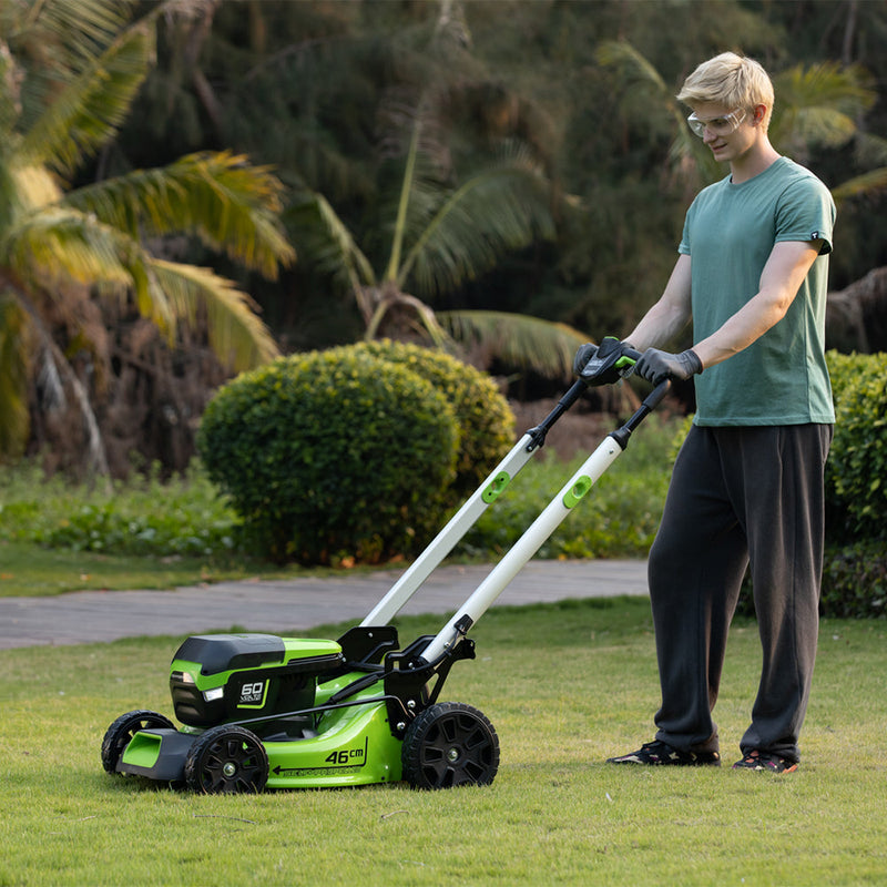 60V Rasenmäher 46cm mit Radantrieb - 4Ah Akku