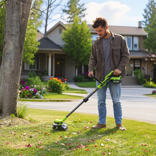 48V (24V x 2) Kombo-Set Rasenmäher SP 46cm + Rasentrimmer 30cm