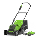 48V (24V x 2) Rasenmäher 36cm - 2x 2Ah Akkus