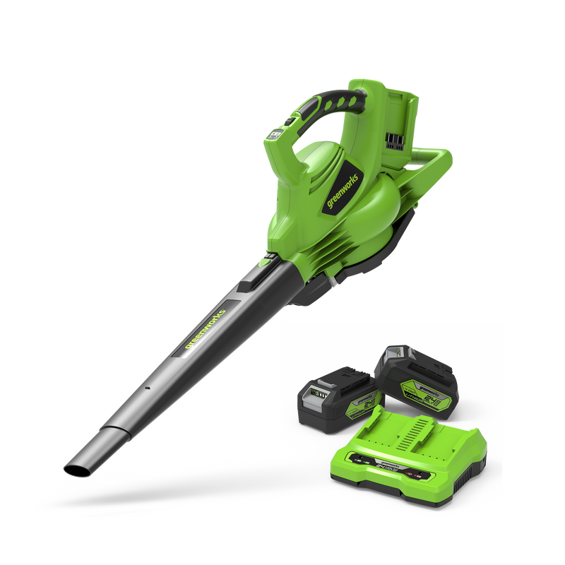 48V (24V x 2) Laubbläser / Laubsauger 322 km/h