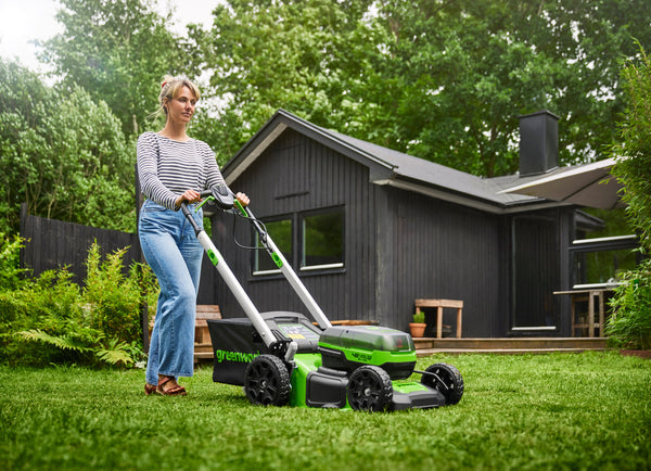 24V+24V Rasenmäher SP 46cm - 4x 4Ah Akkus