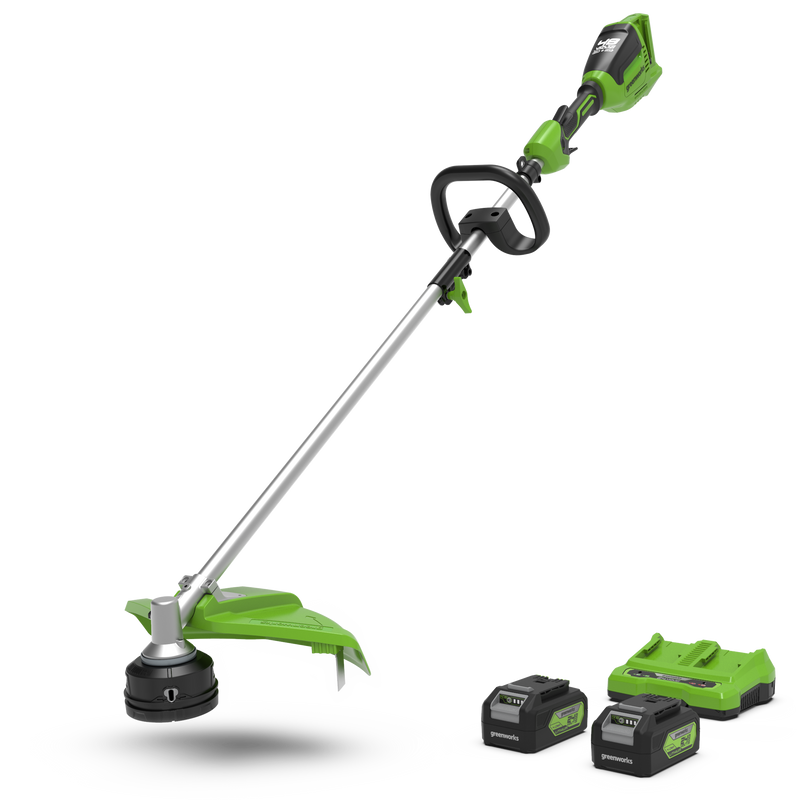 48V (24V x 2) Rasentrimmer 40cm - 2x 4Ah Akkus