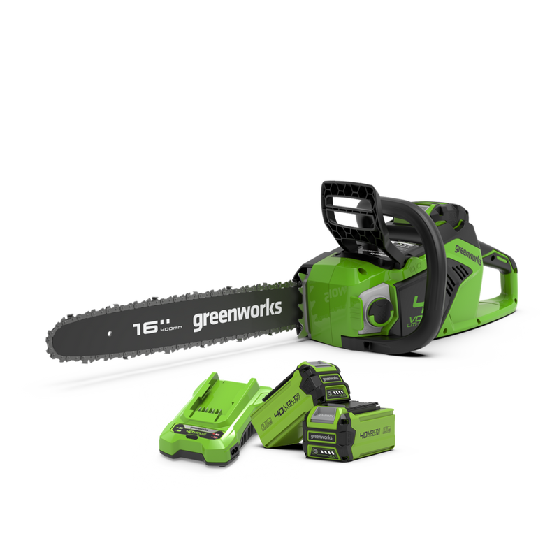 40V Kettensäge 40cm 1,8 kW - 2x 2Ah Akkus