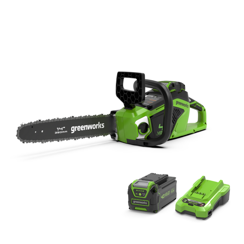 40V Kettensäge 35cm 1,5 kW - 4Ah Akku