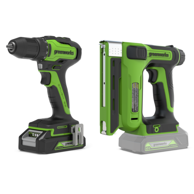 24V Akkuschrauber + Tackerpistole Set